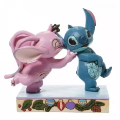 Disney - Lilo And Stitch - Figurine 15 Cm - Showcase Collection - Traditions - Mistletoe Kisses