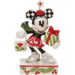 Enesco Disney - Minnie Mouse - Figurine 11.5 Cm - Showcase Collection - Traditions - Holiday Glamour