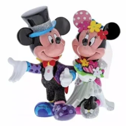 Disney - Mickey Mouse - Figurine 20 Cm - Showcase Britto - Mickey And Minnie Mouse Wedding Figurine