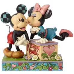 Disney - Mickey Mouse - Figurine 16 Cm - Showcase Collection - Traditions - Kissing Booth Mickey And Minnie