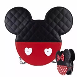 LOUNGEFLY Disney - Mickey Mouse - Sac à Bandoulière - Mickey And Minnie Valentines