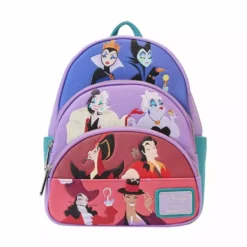 Disney - Villains - Sac à Dos - Loungefly - Villains Color Block Triple Pocket