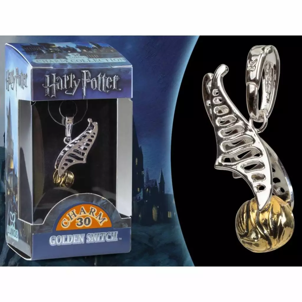 Harry Potter - Pendentif - Charm N° 30 - Lumos - Golden Snitch 2 Harry Potter - Pendentif - Charm N° 30 - Lumos - Golden Snitch – Image 2