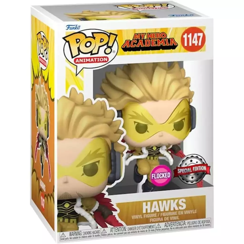 FUNKO My Hero Academia - Figurine POP N° 1147 - Hawks (special Edition - Flocked) 2 FUNKO My Hero Academia - Figurine POP N° 1147 - Hawks (special Edition - Flocked) – Image 2
