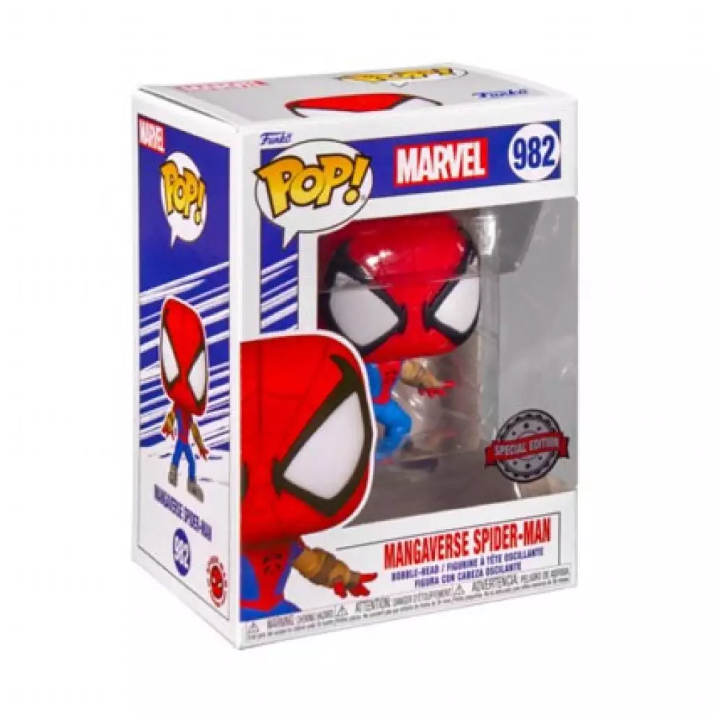 FUNKO Marvel - Spider-man - Bobble-head Pop! N° 982 - Mangaverse Spider-man (special Edition) 2 FUNKO Marvel - Spider-man - Bobble-head Pop! N° 982 - Mangaverse Spider-man (special Edition) – Image 2