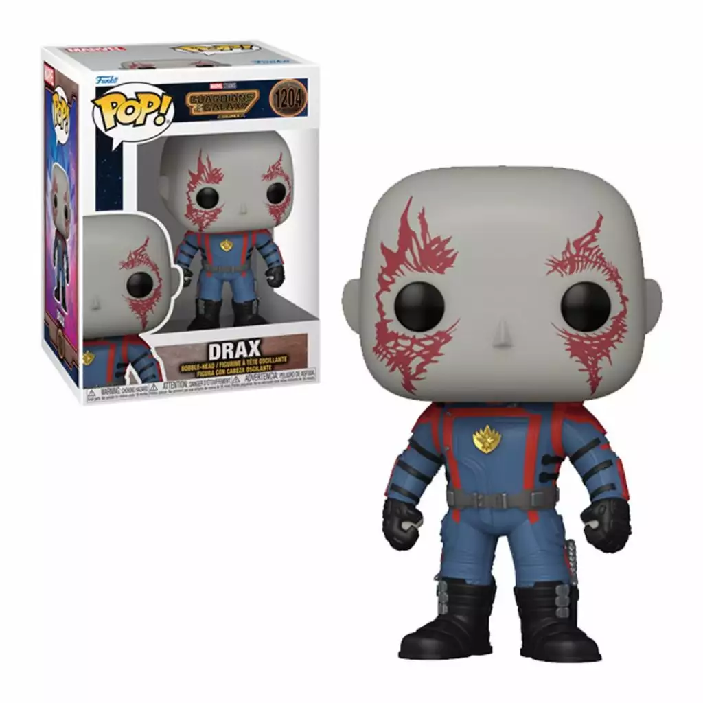 FUNKO Marvel - Guardians Of The Galaxy : Volume 3 - Bobble-head Pop! N°1204 - Drax 2 FUNKO Marvel - Guardians Of The Galaxy : Volume 3 - Bobble-head Pop! N°1204 - Drax – Image 2