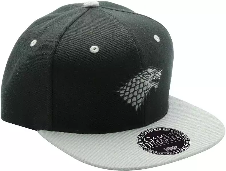 Game Of Thrones - Casquette Snapback Black & Grey - Stark 1 Game Of Thrones - Casquette Snapback Black & Grey - Stark