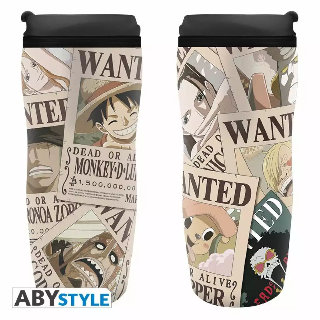 ABYstyle One Piece - Travel Mug 355 Ml - Wanted 1 ABYstyle One Piece - Travel Mug 355 Ml - Wanted
