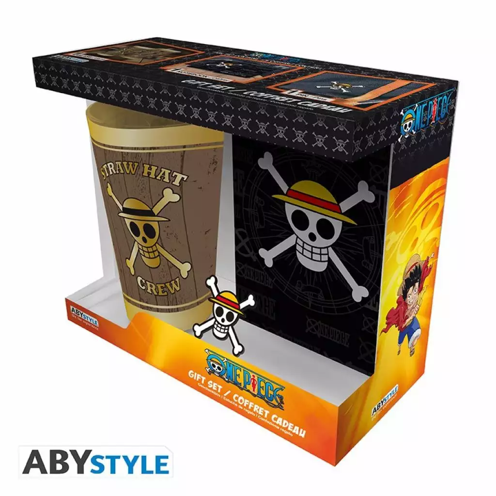 ABYstyle One Piece - Coffret Cadeau - Verre Xxl + Pin S + Notebook - Skull 1 ABYstyle One Piece - Coffret Cadeau - Verre Xxl + Pin S + Notebook - Skull