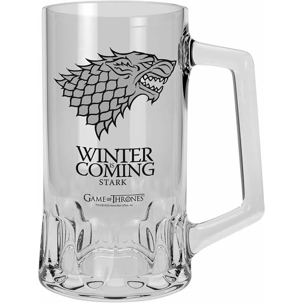 ABYstyle Game Of Thrones - Chope à Bière En Verre 50 Cl - Stark 1 ABYstyle Game Of Thrones - Chope à Bière En Verre 50 Cl - Stark