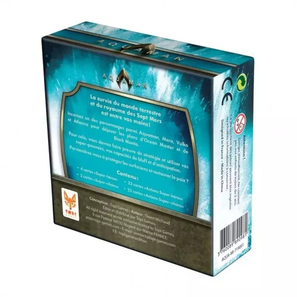 Dc Comics - Aquaman - Jeux De Société - Bataille Stratégique 2 Dc Comics - Aquaman - Jeux De Société - Bataille Stratégique – Image 2