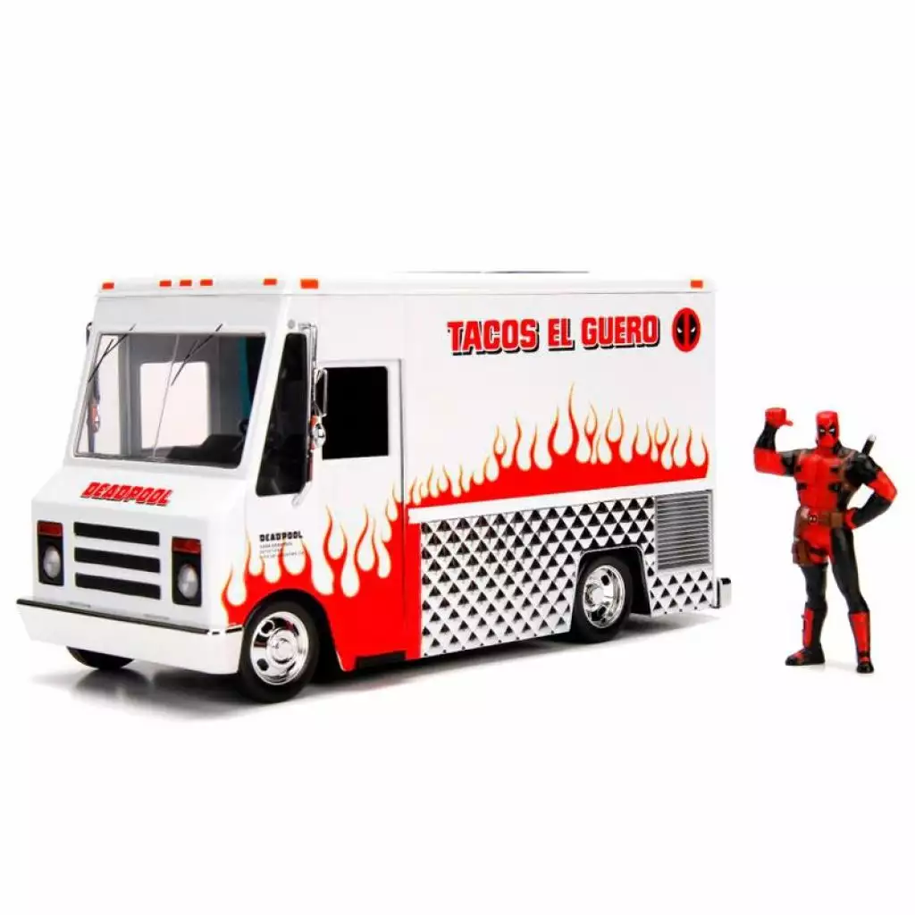 Jada Toys Marvel - Deadpool - Réplique 1/24 - Jada : Die Cast Figure - Deadpool Taco Truck 1 Jada Toys Marvel - Deadpool - Réplique 1/24 - Jada : Die Cast Figure - Deadpool Taco Truck