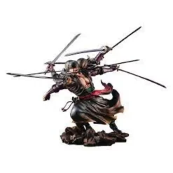 One Piece - Figurine 17 Cm - Megahouse : Portrait Of Pirates - Zoro Version Demon Spirit Kyuutouryuu Asura