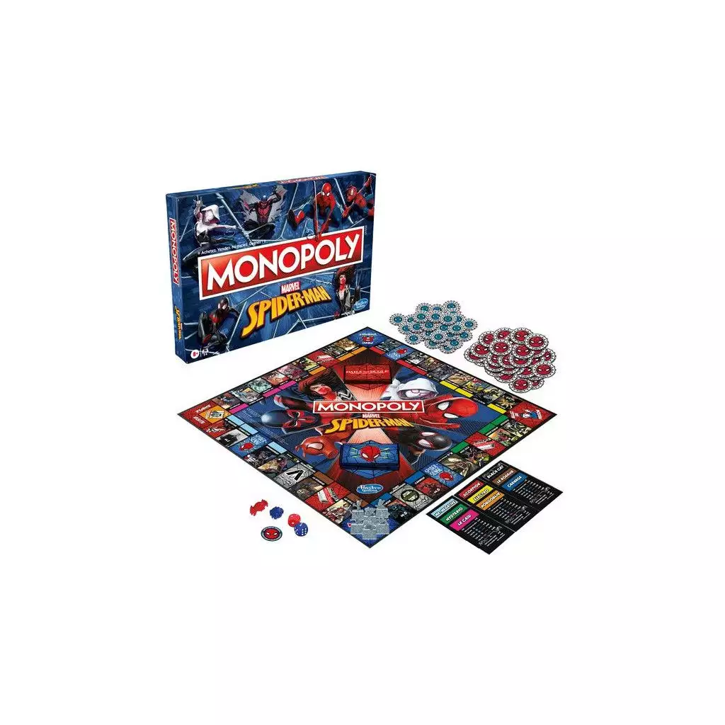 Hasbro Gaming Marvel - Spider-man - Monopoly (fr) 2 Hasbro Gaming Marvel - Spider-man - Monopoly (fr) – Image 2