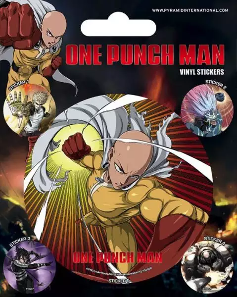 One Punch Man - Vinyl Stickers - Atomic Fist 1 One Punch Man - Vinyl Stickers - Atomic Fist