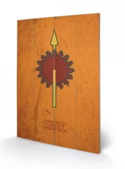 Game Of Thrones - Impression Sur Bois 40x59 - Martell