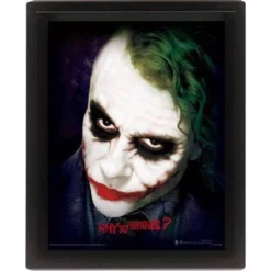 Pyramid International Dc Comics - Batman : Dark Knight - Cadre 3d Lenticular 26x20 - Why So Serious ?