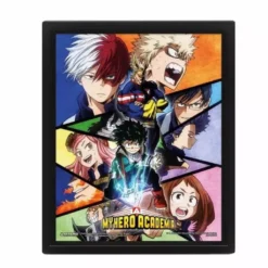 Pyramid International My Hero Academia - Cadre 3D Lenticular - Characters Mosaic