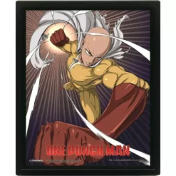 Pyramid International One Punch Man - Cadre 3D Lenticular 26x20 - Saitama And Genos