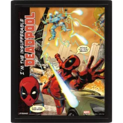Marvel - Deadpool - Cadre 3D Lenticular 26x20 - Attack