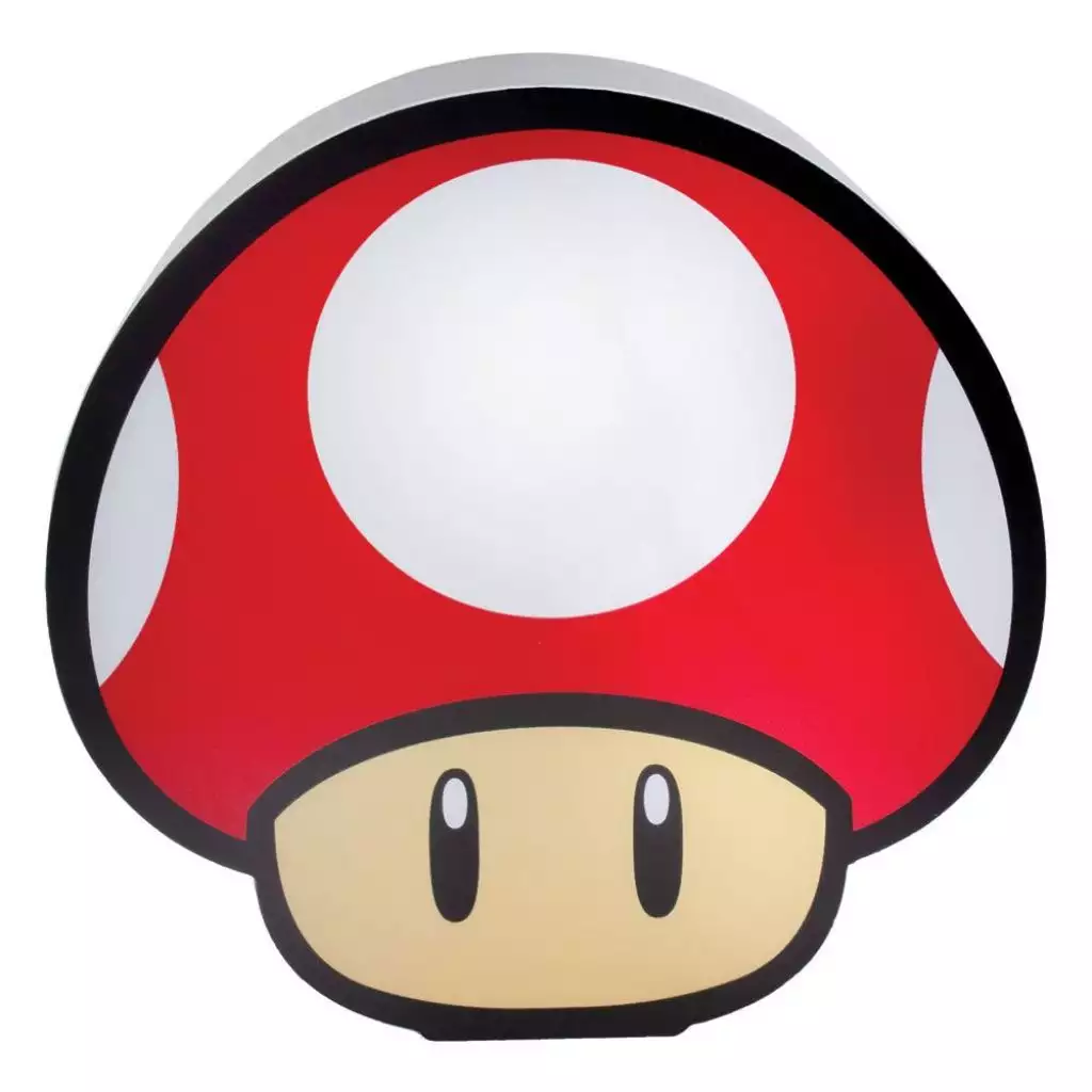 Paladone Super Mario - Lampe 2d 15 Cm - Super Mushroom 1 Paladone Super Mario - Lampe 2d 15 Cm - Super Mushroom